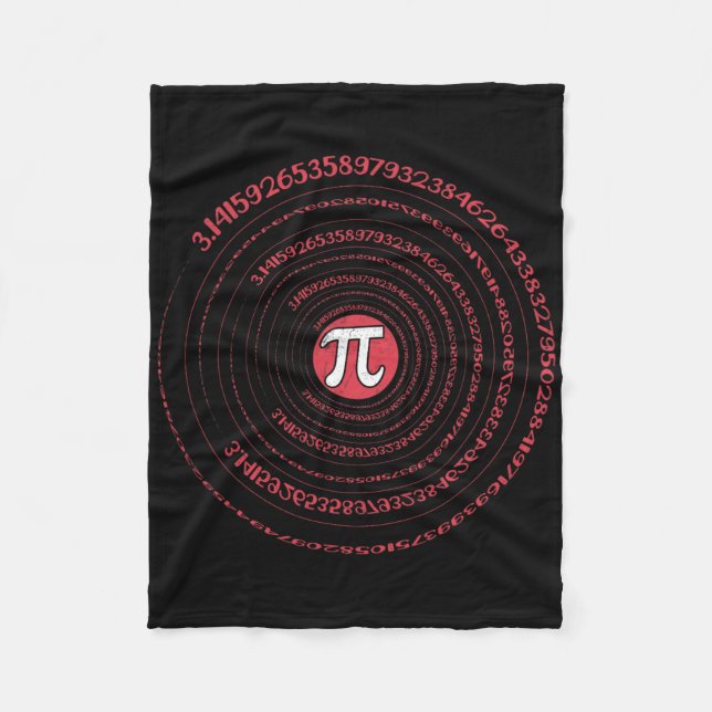 Pi Day Mah Nerd Geek 3.1415 Irrationale Nummer Pi Fleecedecke (Vorderseite)