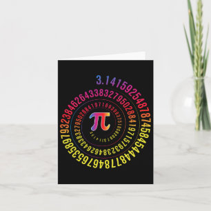 Pi Day Mah Nerd Geek 3.1415 Irrationale Nummer Pi Karte