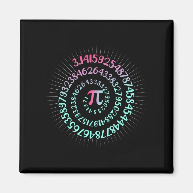Pi Day Mah Nerd Geek 3.1415 Irrationale Nummer Pi Magnet (Vorne)