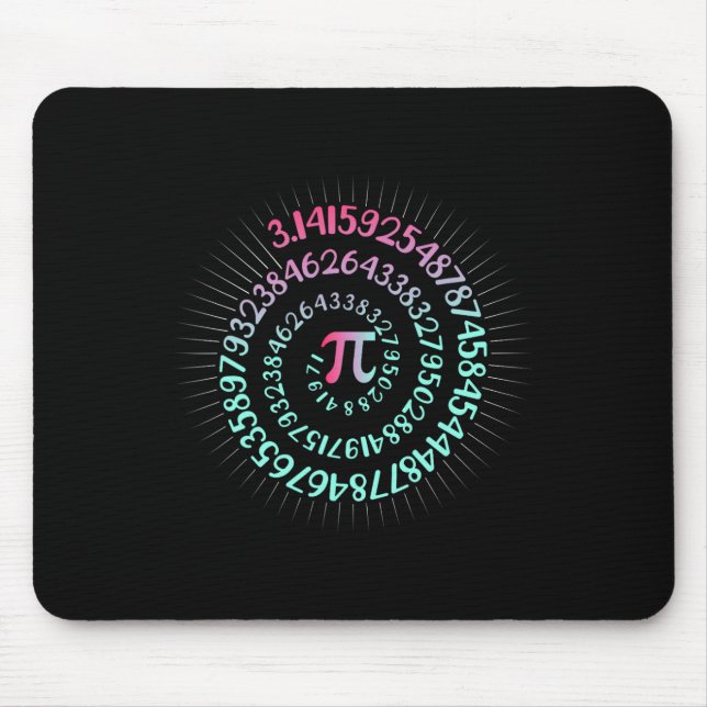 Pi Day Mah Nerd Geek 3.1415 Irrationale Nummer Pi Mousepad (Vorne)