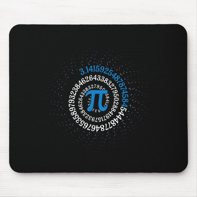 Pi Day Mah Nerd Geek 3.1415 Irrationale Nummer Pi Mousepad (Vorne)