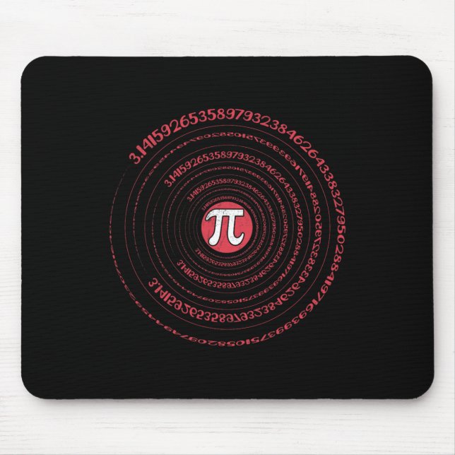 Pi Day Mah Nerd Geek 3.1415 Irrationale Nummer Pi Mousepad (Vorne)