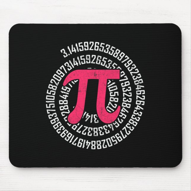 Pi Day Mah Nerd Geek 3.1415 Irrationale Nummer Pi Mousepad (Vorne)