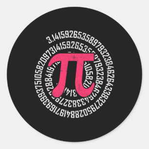 Pi Day Mah Nerd Geek 3.1415 Irrationale Nummer Pi Runder Aufkleber