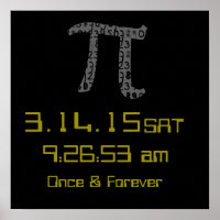 Pi Day März 2015 Kundendesignplakat