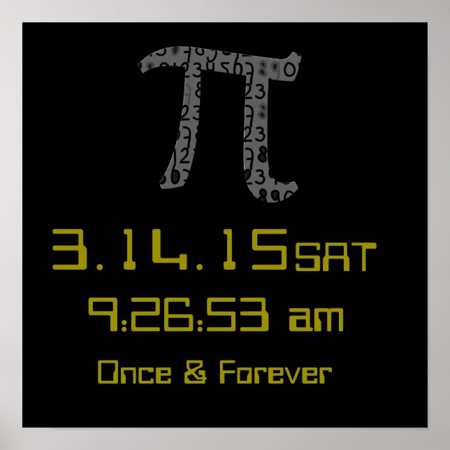 Pi Day März 2015 Kundendesignplakat Poster (Vorne)