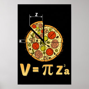 Pi Day Math Class Teacher Pizza Gag Poster