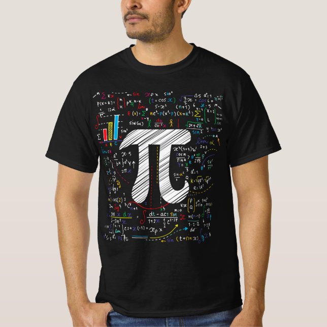 Pi Day Math Equation Math Teacher Student Geek Gif T-Shirt (Vorderseite)