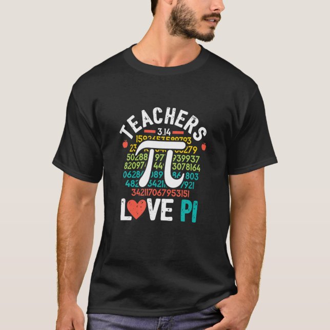 Pi Day Math Lehrer Funny Niedlicher Nerd Geek Scho T-Shirt (Vorderseite)