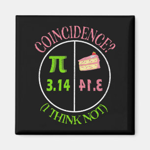 Pi Day Math Lover 3,14 Pie Zufall Ich glaube nicht Magnet