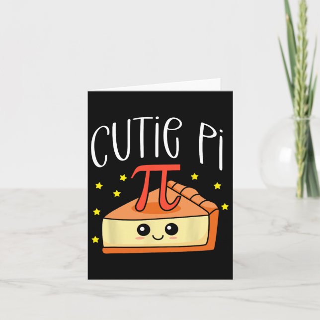 Pi Day Math Lover Student Lehrer 3.14 Süsse Pie Karte (Vorderseite)