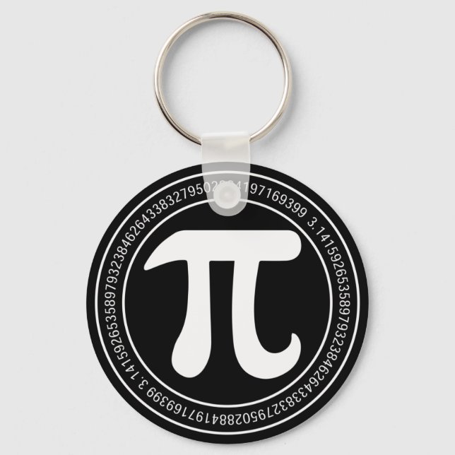Pi Day Math Round Schlüsselanhänger (Vorderseite)