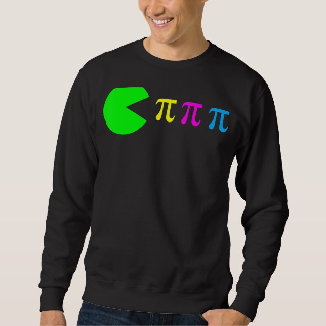 Pi Day Math Science Ate Pi Symbolfarbe Sweatshirt (Vorderseite)