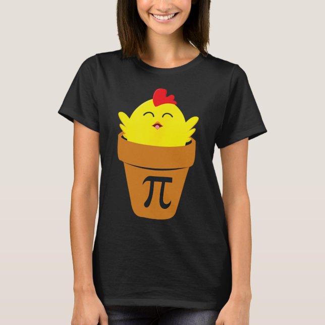 Pi Day Math T Shirt Funny Chicken Pot Pie T Shirt (Vorderseite)
