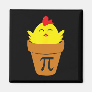 Pi Day Math T Shirt Funny Chicken Pot Pie T Shirt Magnet