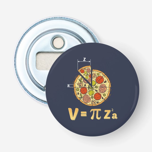 Pi Day Mathe Nerd Pizza Formel Flaschenöffner (Vorderseite)