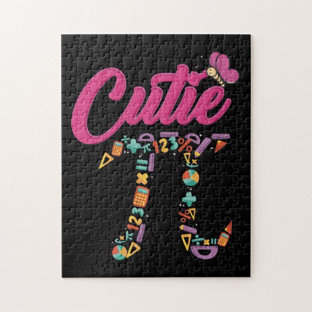 Pi Day Men Kindermädchen Mathematiker Geschenk Mat Puzzle (Vertikal)