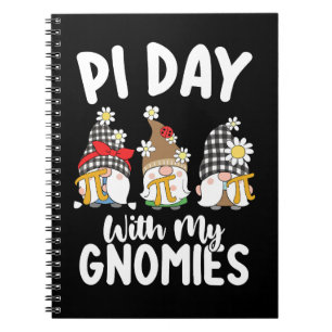 Pi Day mit meinen Gnomies Funny Mathematik Notizblock