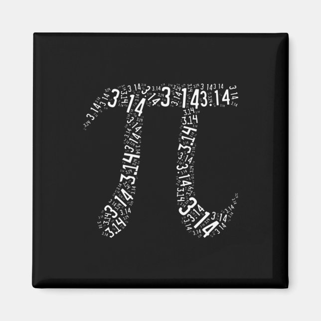 Pi Day - Nerd Geek - Liebe Mathematik Pi Symbol -  Magnet (Vorne)