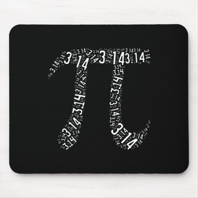 Pi Day - Nerd Geek - Liebe Mathematik Pi Symbol -  Mousepad (Vorne)