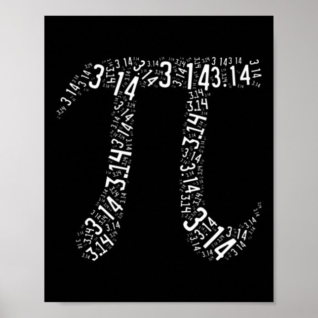 Pi Day - Nerd Geek - Liebe Mathematik Pi Symbol -  Poster (Vorne)