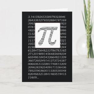 Pi Day Numbers Karte