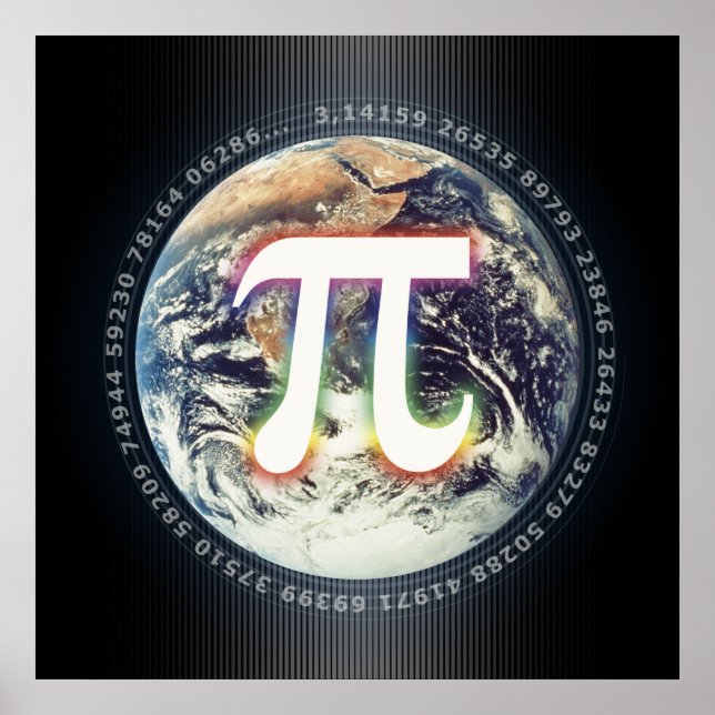 Pi Day on Earth - Mathematik-Poster Poster (Vorne)