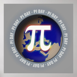 Pi Day on Earth - Mathematik-Poster Poster