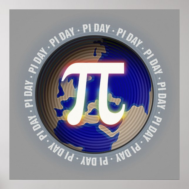 Pi Day on Earth - Mathematik-Poster Poster (Vorne)