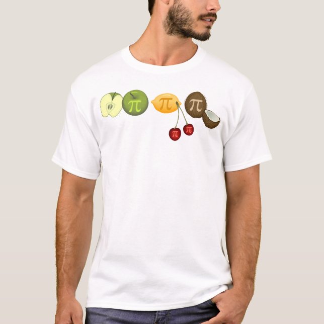 Pi Day, Pi auf verschiedenen Obst-T - Shirt (Vorderseite)