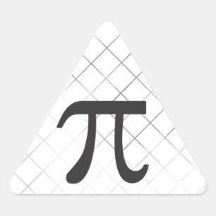 Pi Day - Pi-Symbol Dreieckiger Aufkleber