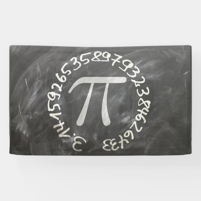 Pi Day PiDay Chalkboard-Bildung Banner (Horizontal)