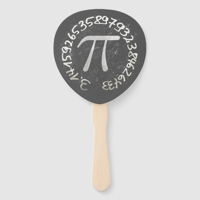 Pi Day PiDay Chalkboard-Bildung Fächer (Rückseite)