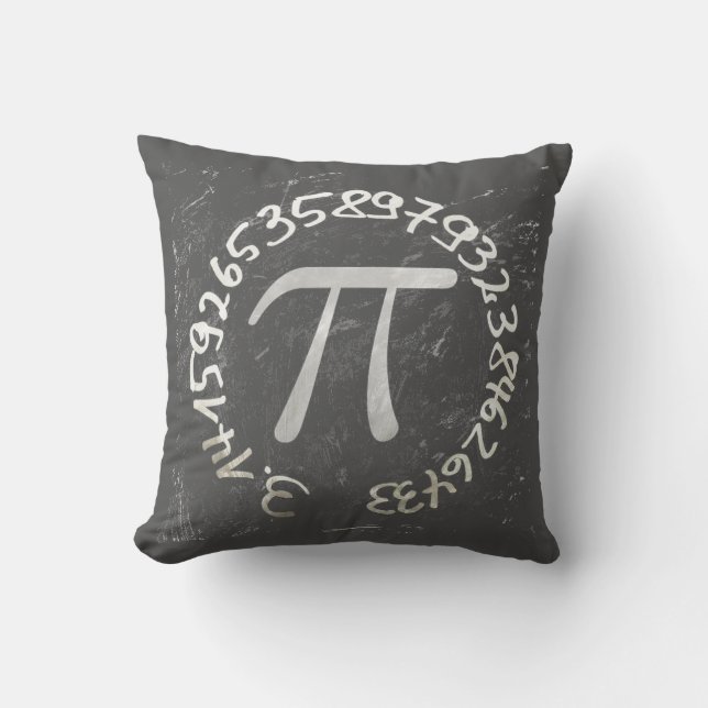 Pi Day PiDay Chalkboard-Bildung Kissen (Vorderseite)