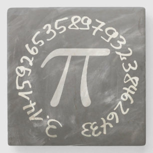 Pi Day PiDay Chalkboard-Bildung Steinuntersetzer