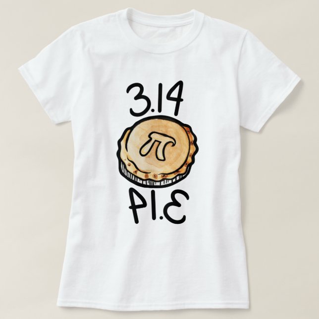 Pi day Pie 3,14 T-Shirt (Design vorne)