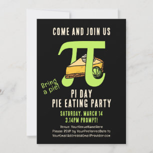 PI DAY Pie Eating Party Einladung