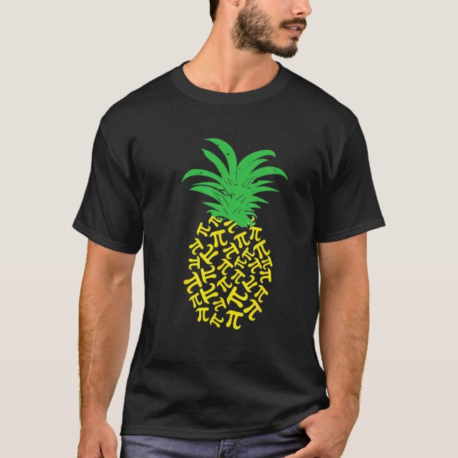 Pi Day Pineaple Math Teacher 3.14 Symbolgeschenke T-Shirt (Vorderseite)