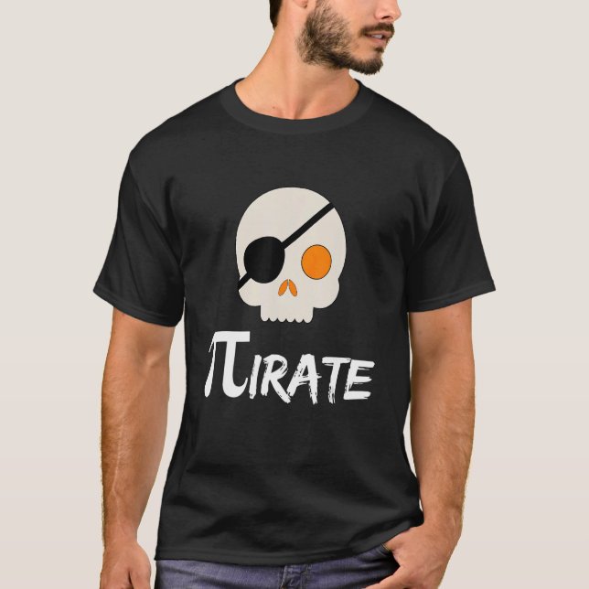 Pi Day Pirate  3 14 Math Geek Cool Pi Teacher Pres T-Shirt (Vorderseite)