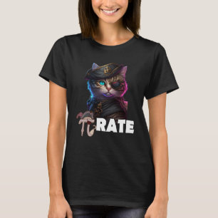 Pi Day Pirate Cat Math Science Teacher Pi Rate 3 1 T-Shirt