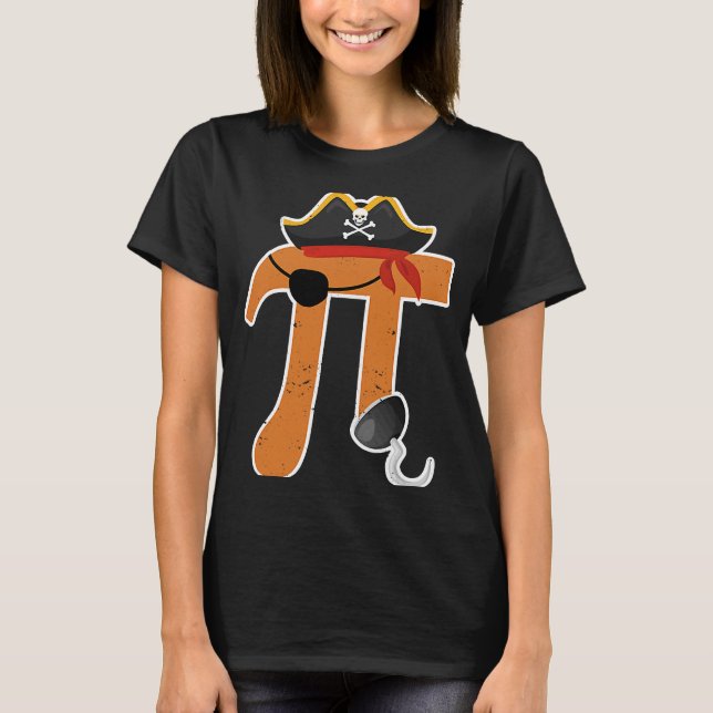 Pi Day Pirate Math Doacher Student Science Nerd G T-Shirt (Vorderseite)