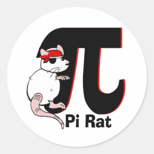 Pi Day/Pirate Runder Aufkleber