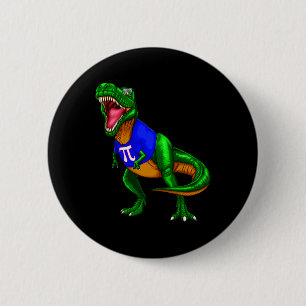 Pi Day Rex Dinosaur T-Shirt Mathe-Geschenk Männer  Button