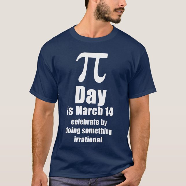 Pi Day-Shirt, dunkel T-Shirt (Vorderseite)