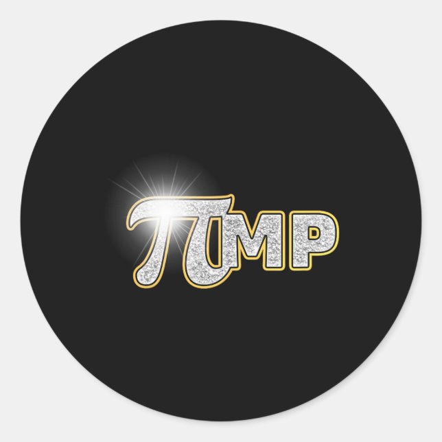 Pi Day Shirt Pi Mp Pimp Funny Pun Math Runder Aufkleber (Vorderseite)