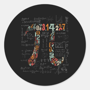 Pi Day Shirt Pi Numbers Math Teacher 3.14 Gift Boy Runder Aufkleber