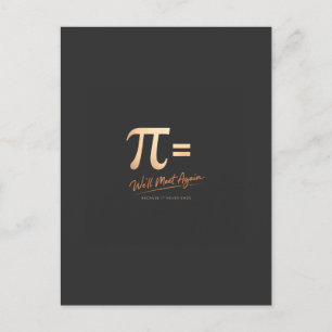 Pi-Day-Shirt – PI = Wir werden uns wiedersehen – M Postkarte