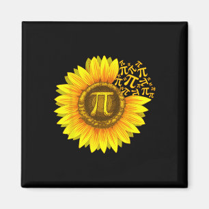 Pi Day Shirt Women Sunflower Mathe Lehrerin Gesche Magnet
