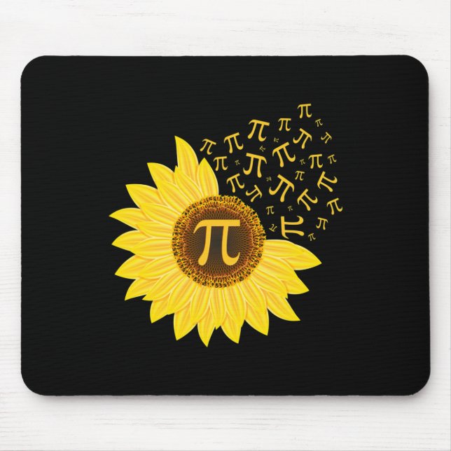 Pi Day Sonnenblume - 3.14 - Mathematiklehrer - Pi  Mousepad (Vorne)