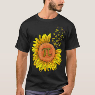 Pi Day Sonnenblume 3,14 Pi Zahlenzeichen Mathemati T-Shirt